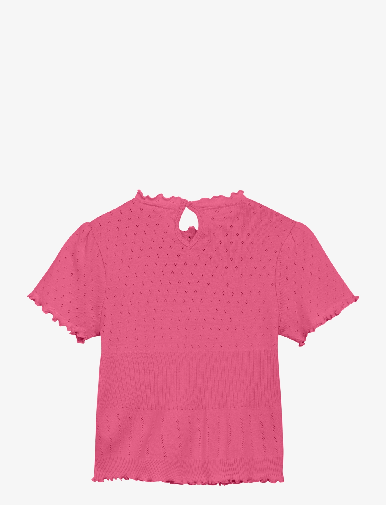 En Fant - T-shirt SS Pointelle - shocking pink - 1