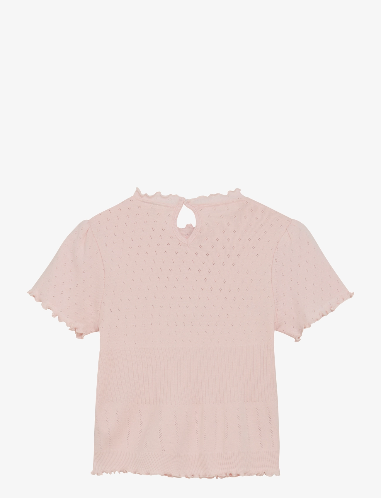 En Fant - T-shirt SS Pointelle - veiled rose - 1