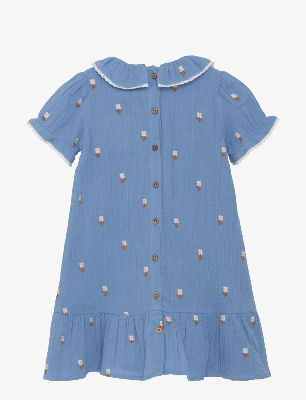 En Fant - Dress SS Embroidery Muslin - short-sleeved casual dresses - infinity - 1