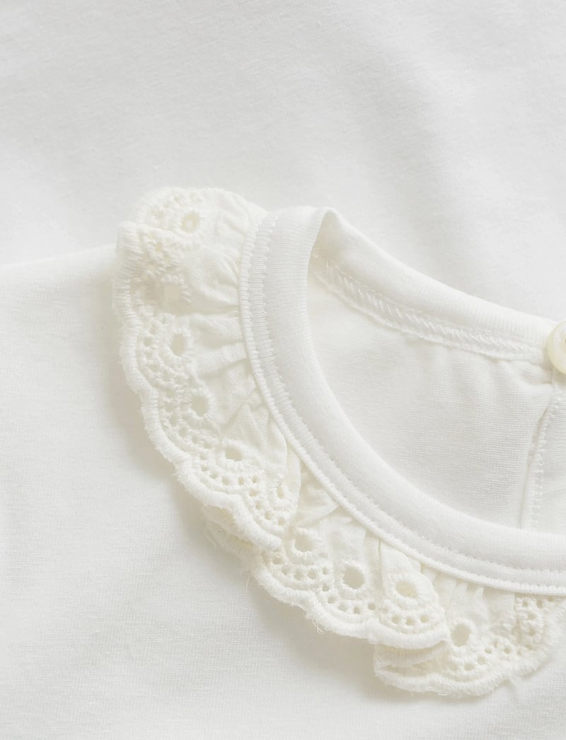 En Fant - T-shirt LS - långärmade t-shirts - egret - 2