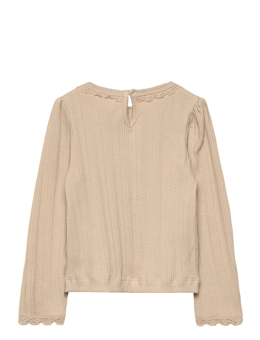 En Fant - T-shirt LS Pointelle - langärmelig - french oak - 1