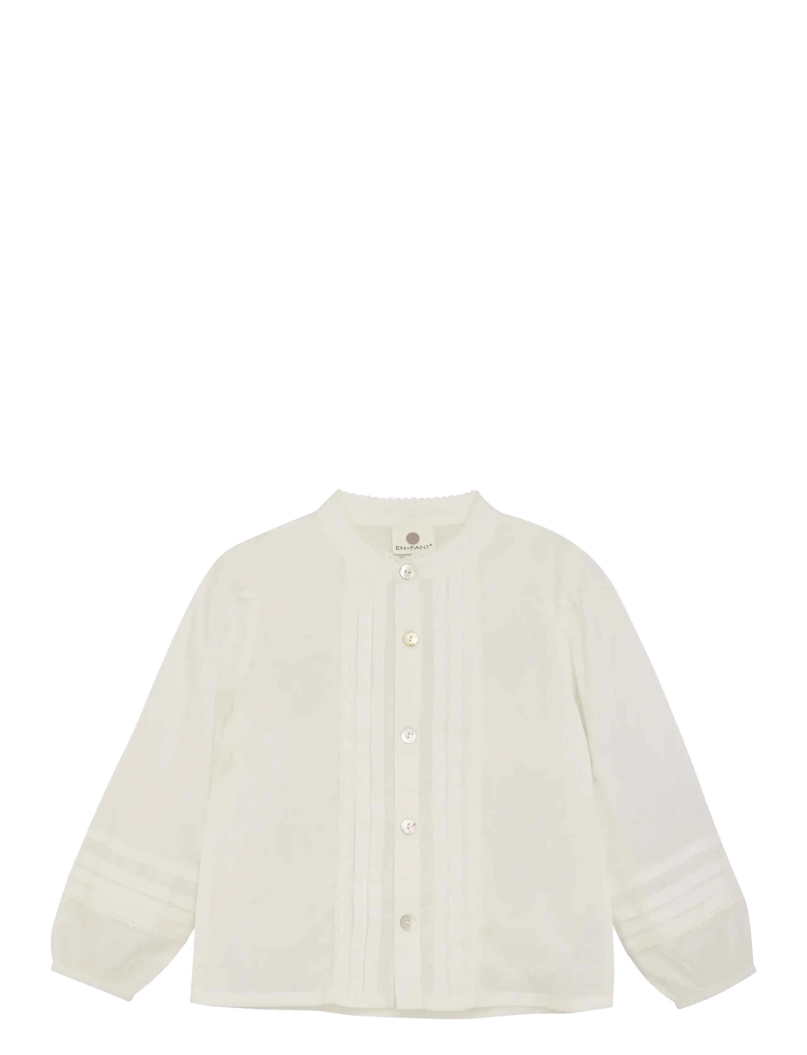 En Fant Shirt LS Woven - Shop by age - EGRET / cream