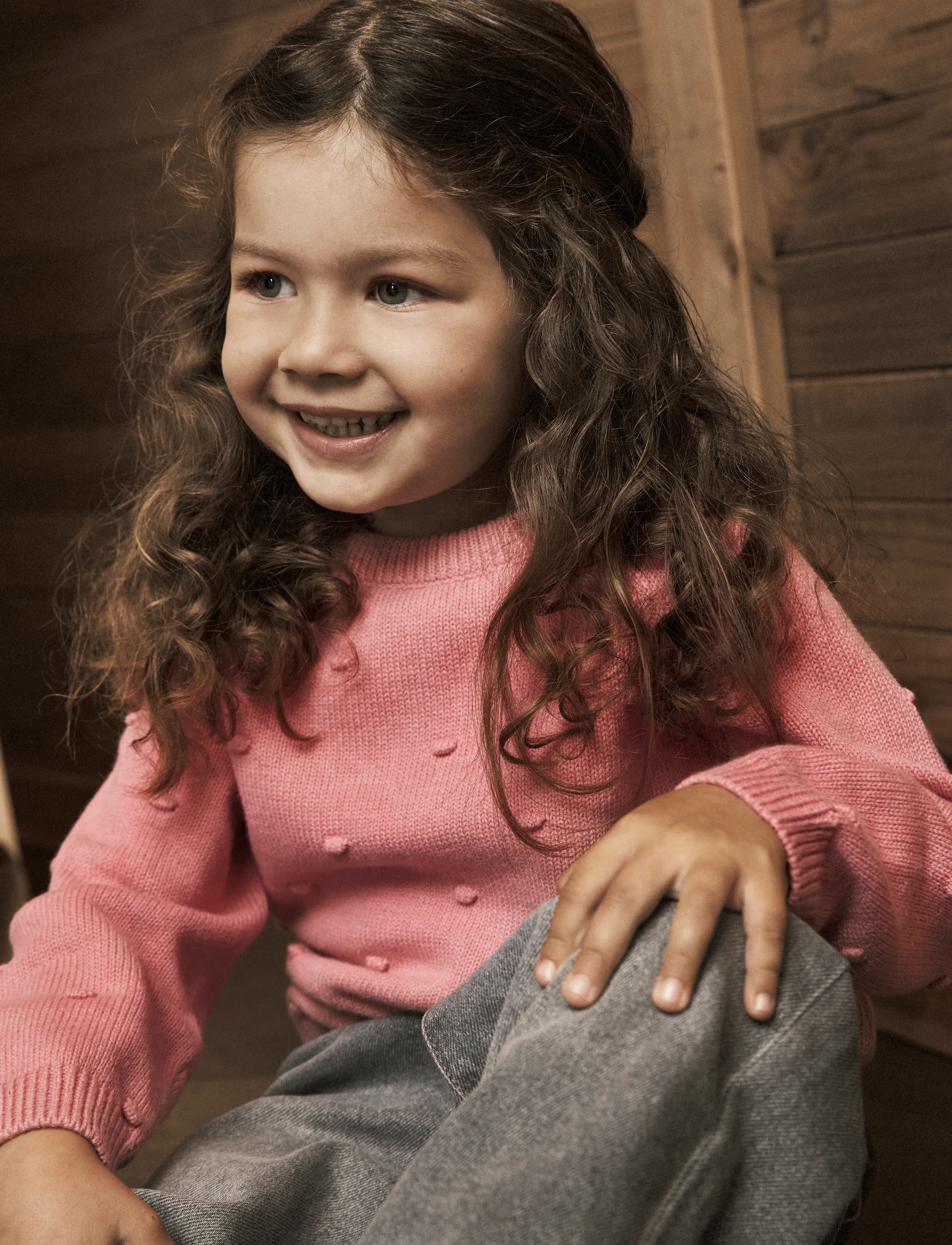 En Fant Pullover Knit w. Wool - Džemprid - CONFETTI / pink/rose