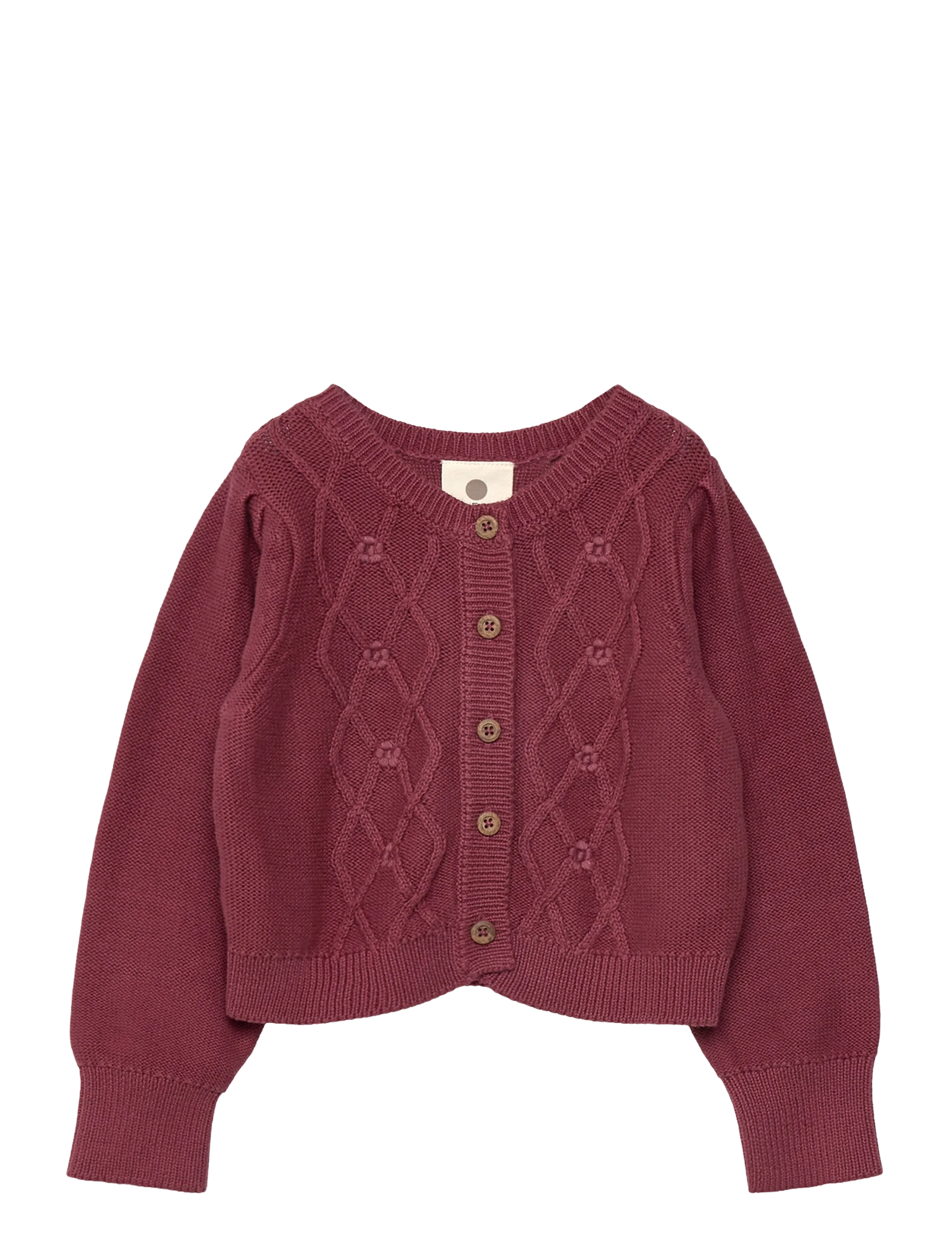 En Fant Cardigan Knit - Strickmode - ROAN ROUGE / burgundy