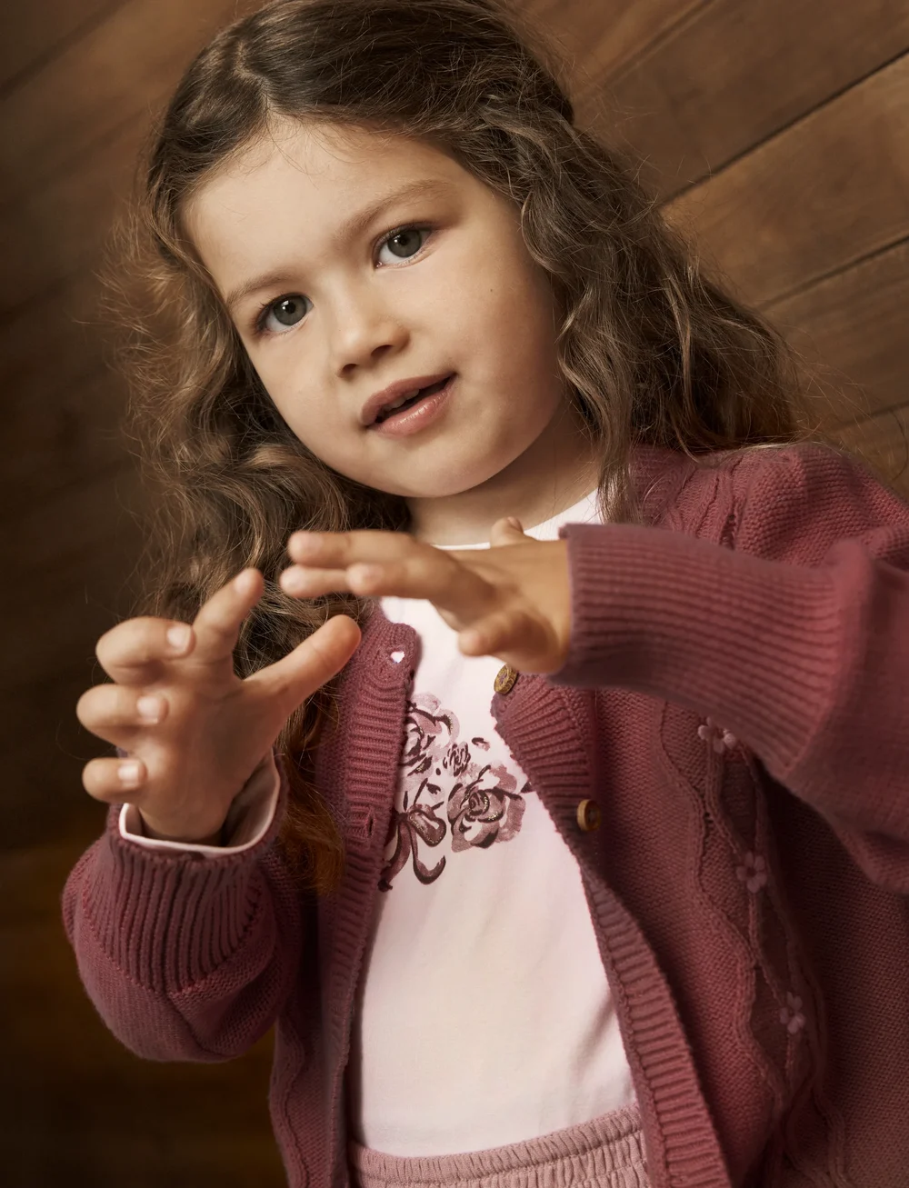 En Fant - Cardigan Knit - cardigans - roan rouge - 0