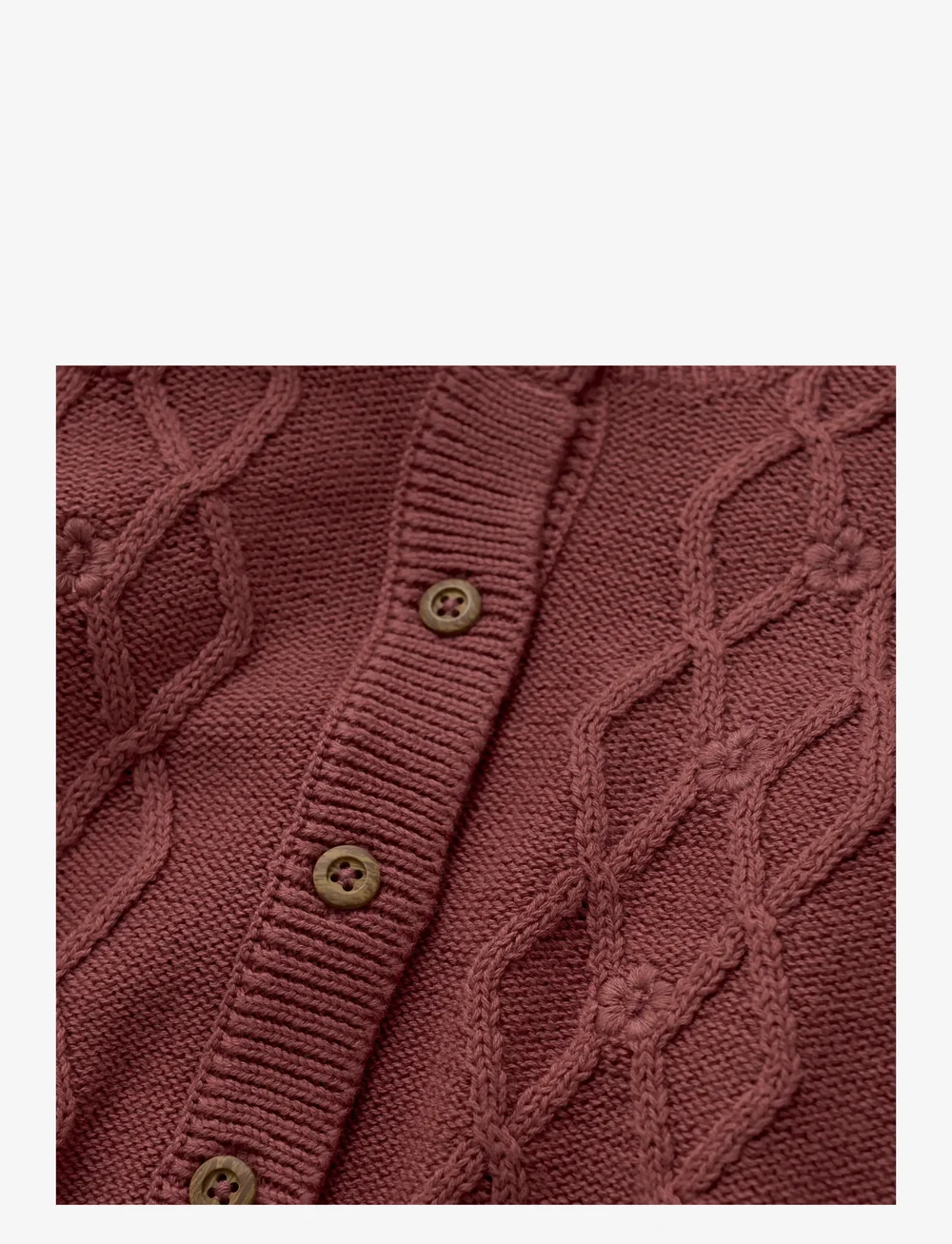 En Fant - Cardigan Knit - cardigans - roan rouge - 3