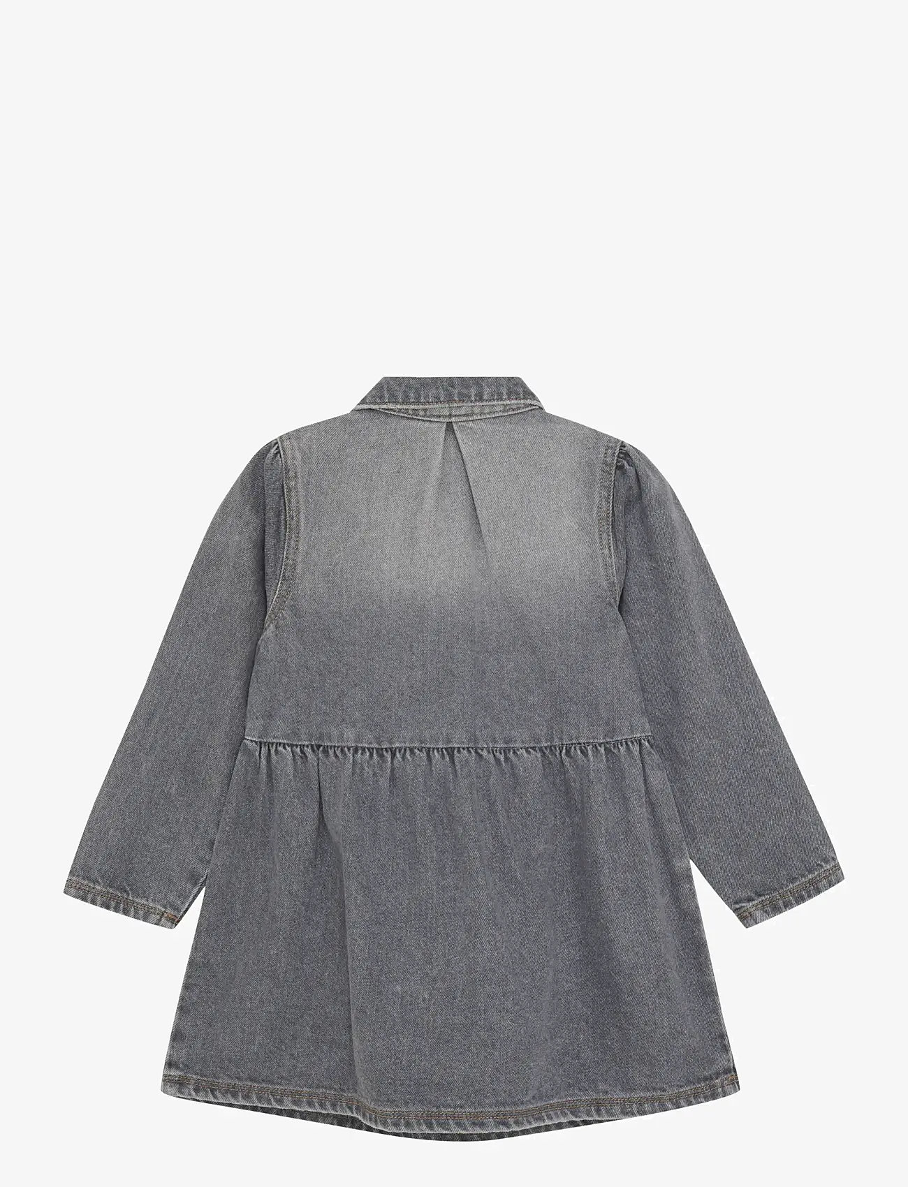 En Fant - Dress Denim - långärmade vardagsklänningar - light grey denim - 2