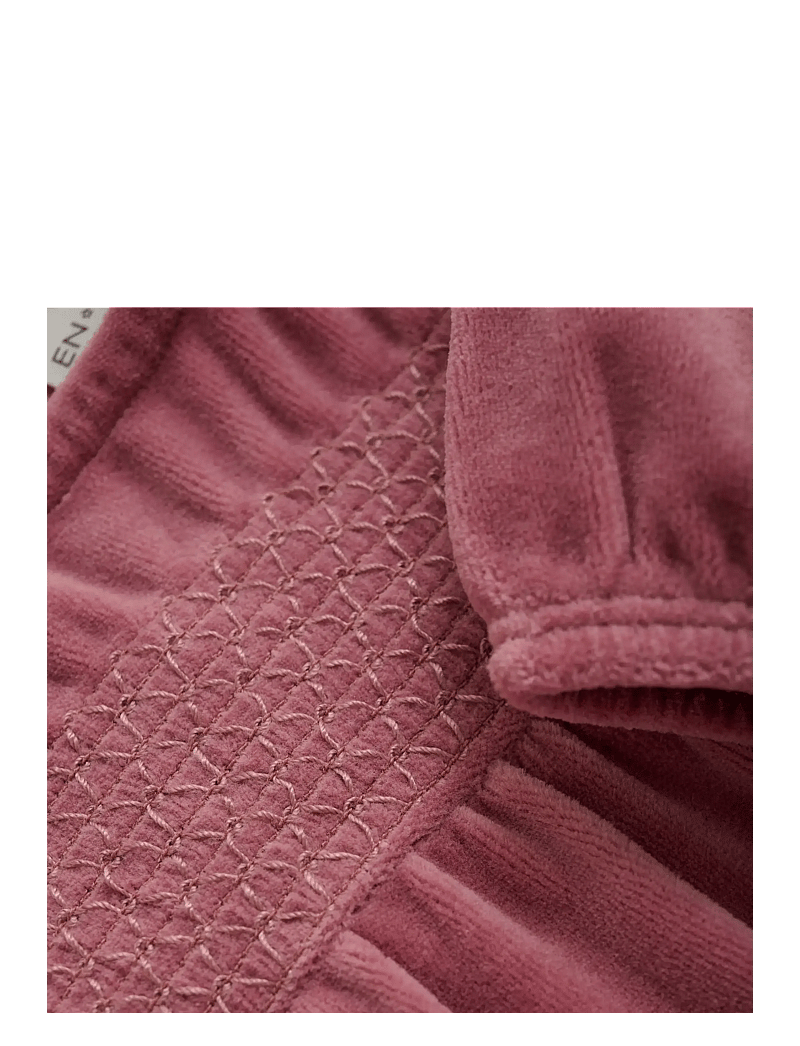 En Fant - Dress Velour - long-sleeved casual dresses - nostalgia rose - 2