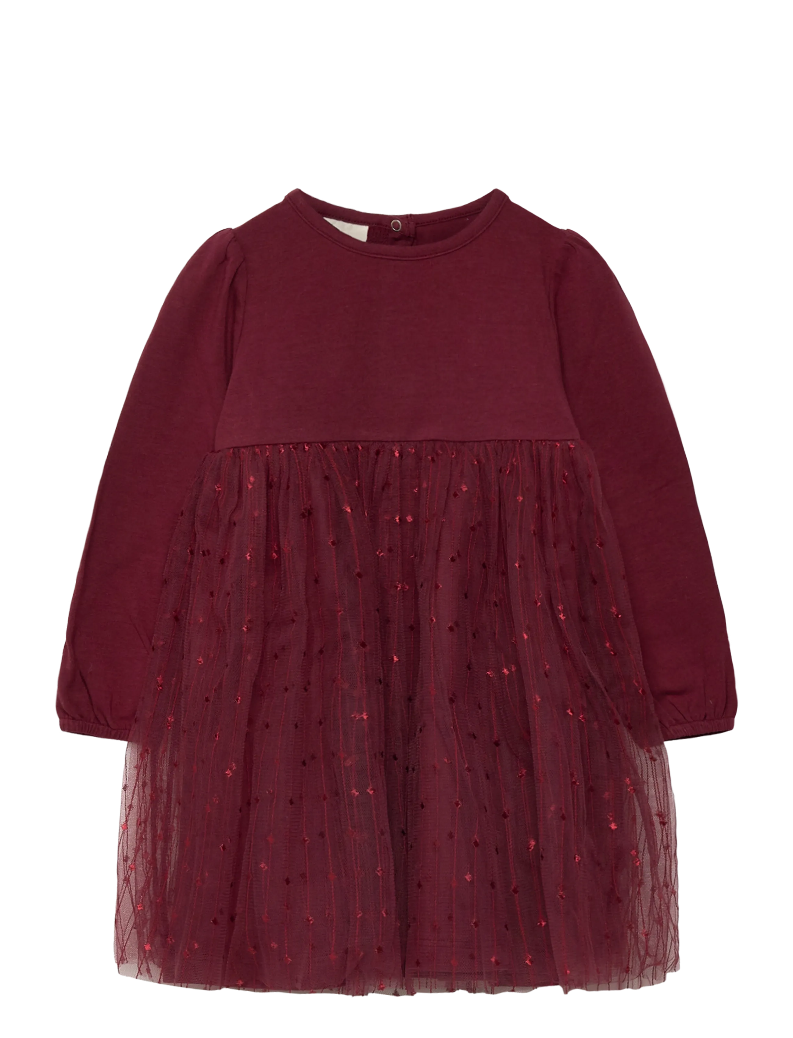 En Fant Dress Tulle - Tøj - TAWNY PORT / burgundy