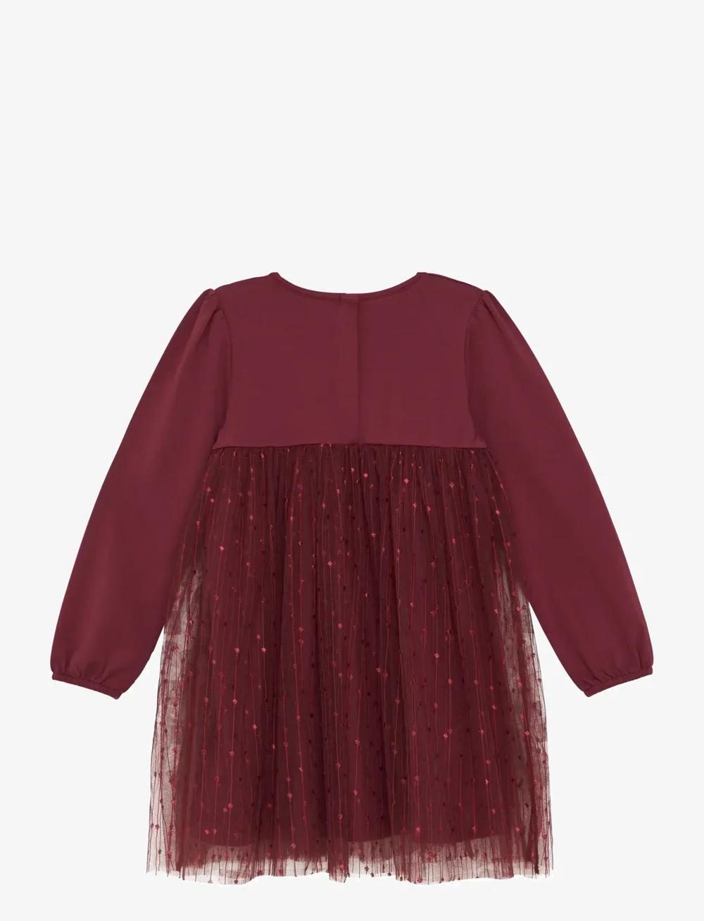 En Fant - Dress Tulle - langärmelige freizeitkleider - tawny port - 1