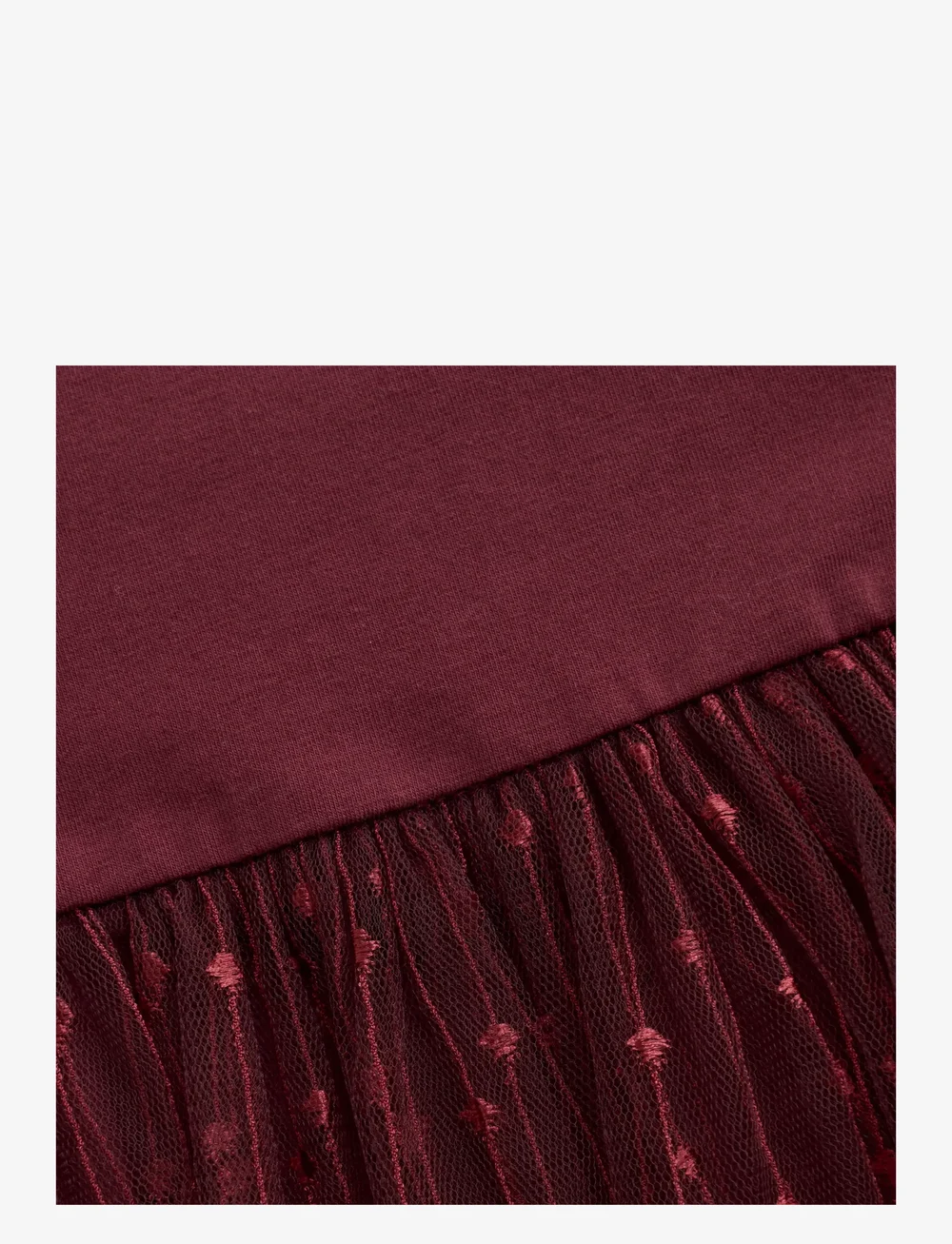 En Fant - Dress Tulle - langärmelige freizeitkleider - tawny port - 2