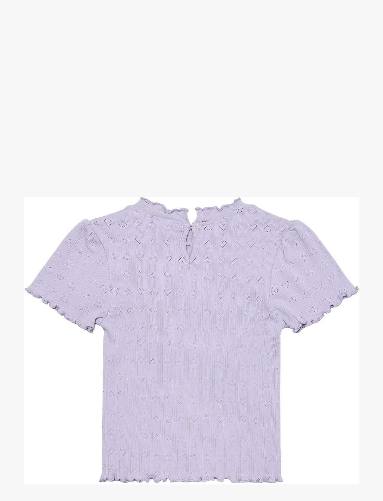 En Fant - T-shirt SS Pointelle - lühikeste varrukatega t-särgid - purple heather - 1