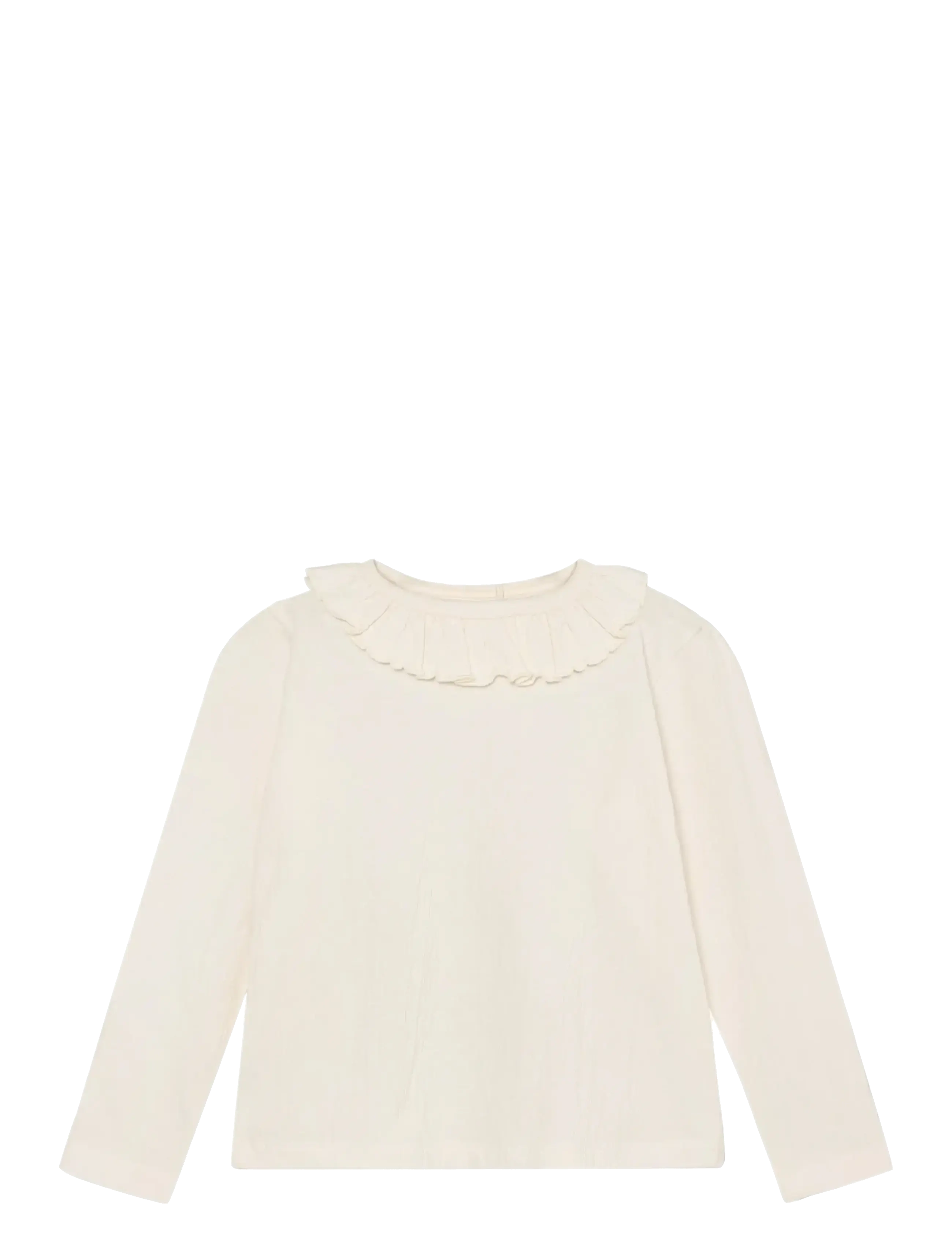 En Fant T-shirt LS Crepe - Kampagne - EGGNOG / cream