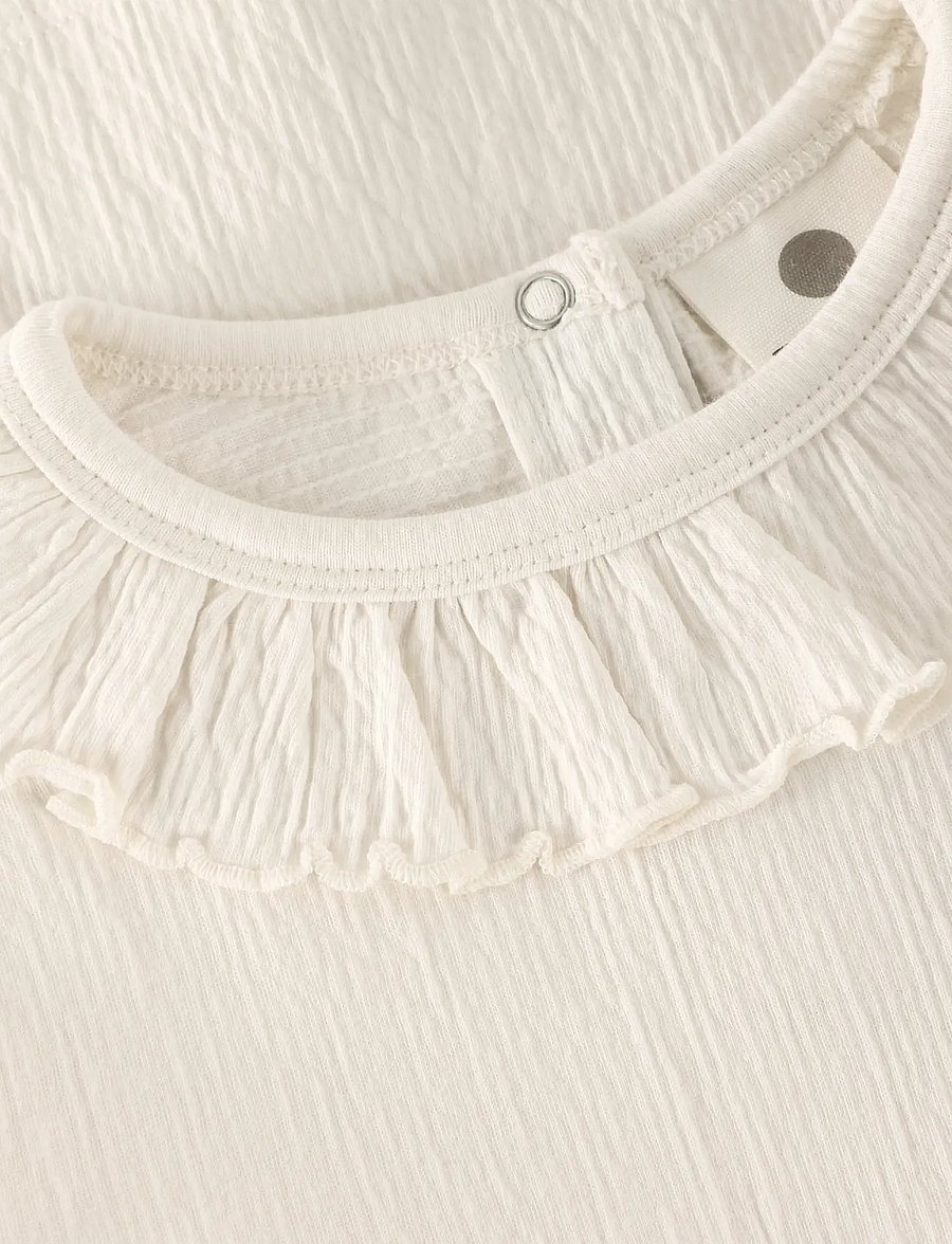 En Fant - T-shirt LS Crepe - pikkade varrukatega t-särgid - eggnog - 2
