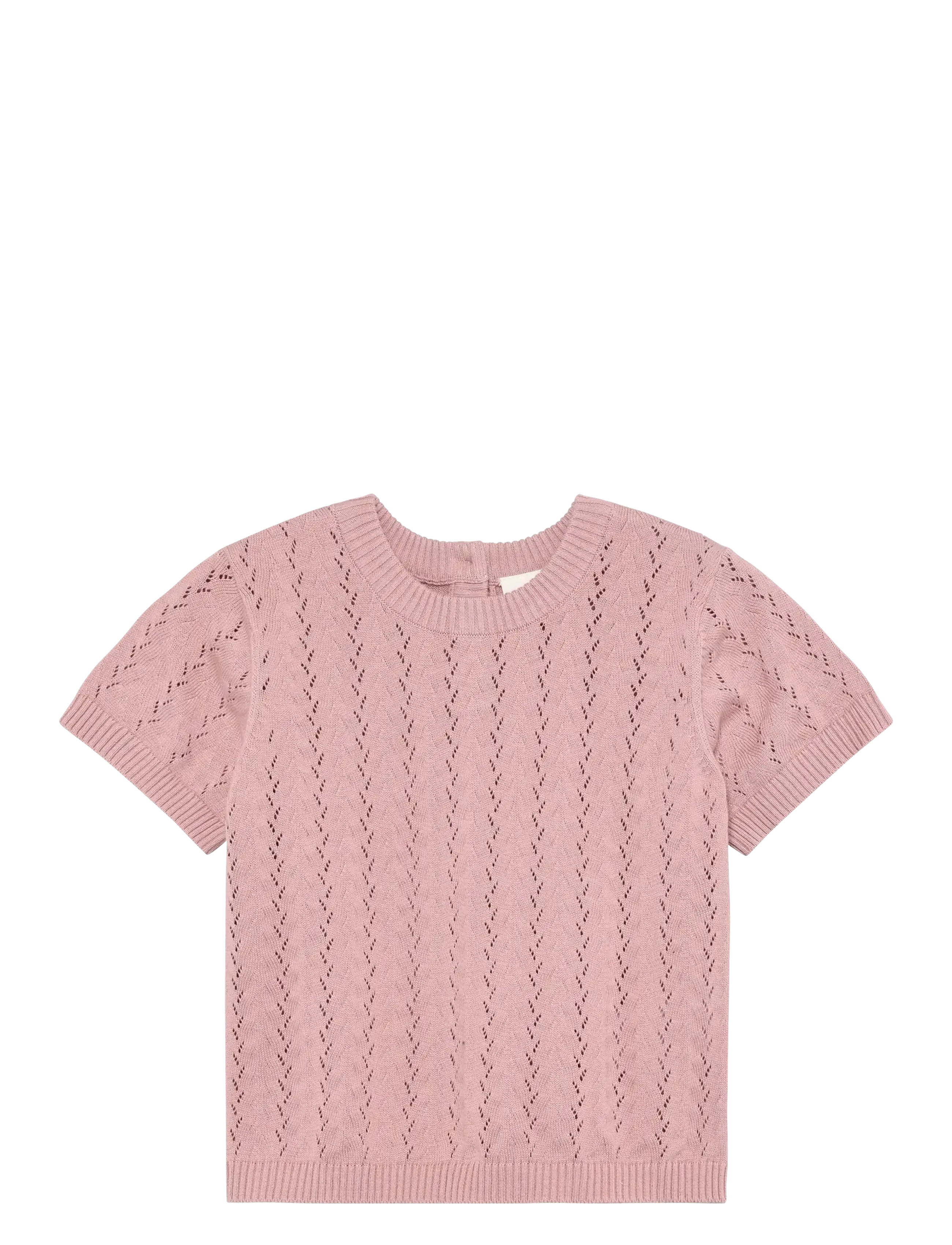 En Fant Pullover Ss Knit, 122, Pink, Strik > Pullovere, Børn