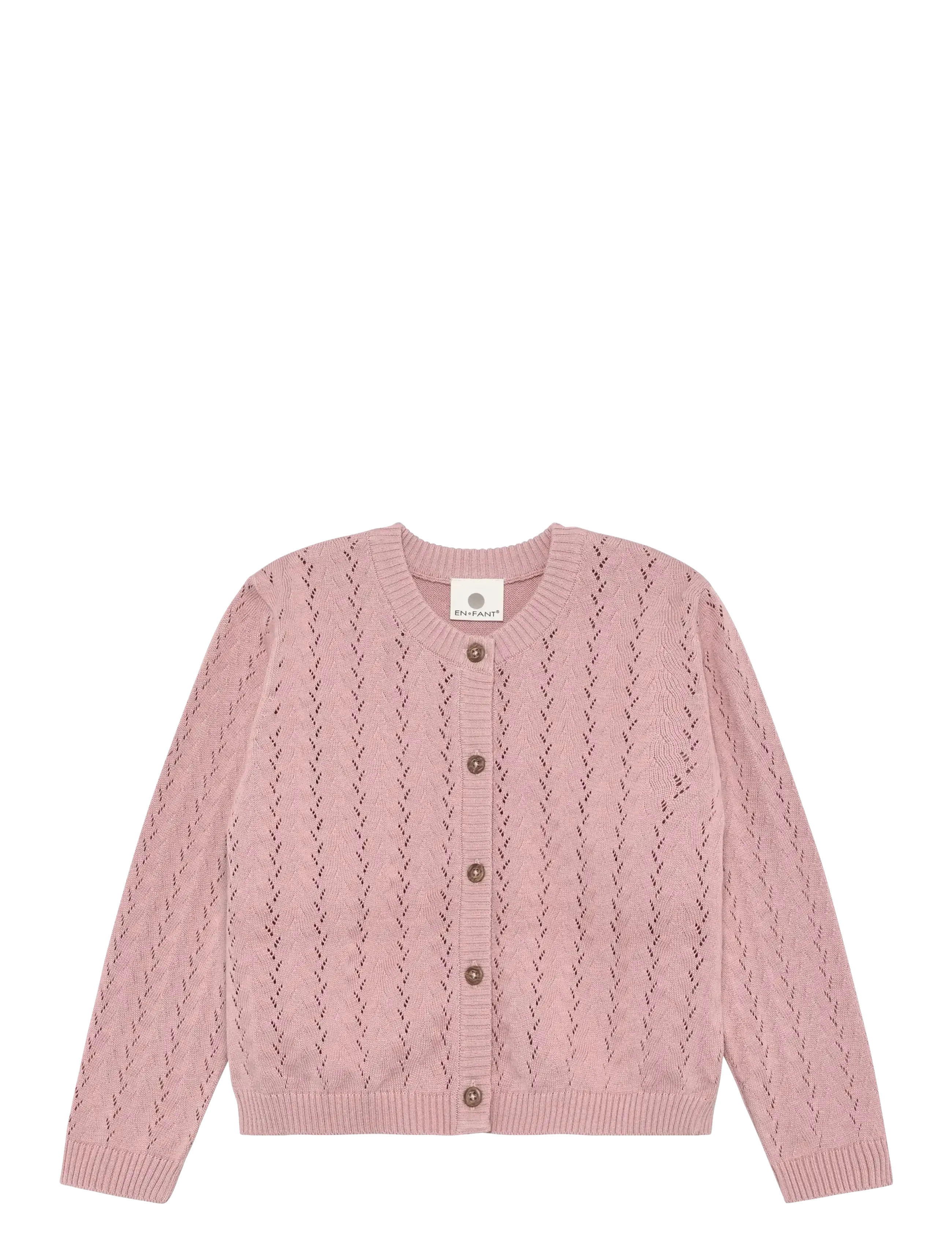 En Fant Cardigan Knit, 98, Pink, Strik > Cardigans, Børn