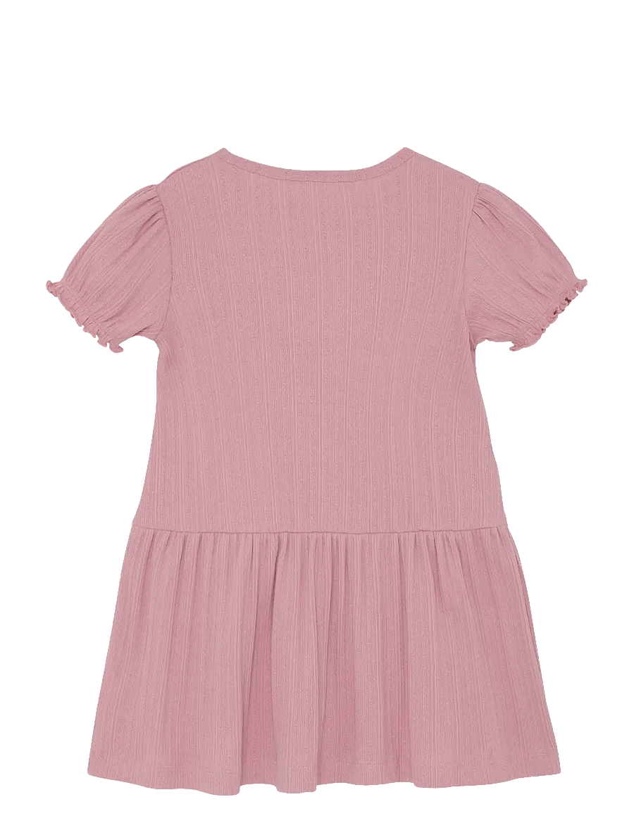 En Fant - Dress SS Pointelle - kortärmade vardagsklänningar - zephyr - 1