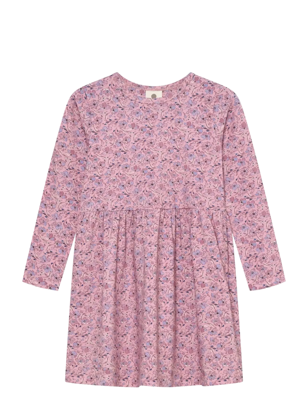 En Fant Dress Ls Aop, 128, Pink, Fritidskjoler > Fritidskjoler Med Lange Ærmer, Børn