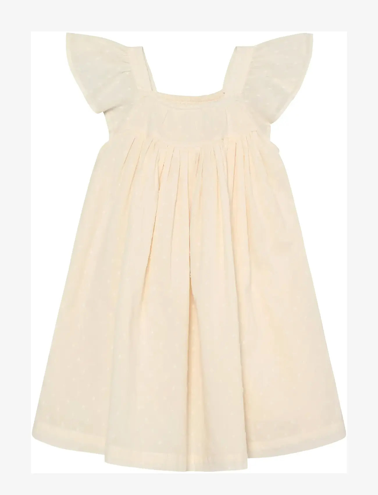 En Fant - Dress NS Dobby - sleeveless casual dresses - eggnog - 2