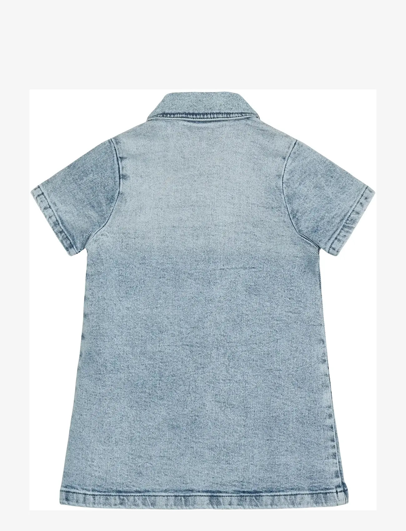 En Fant - Dress Denim - kurzärmelige freizeitkleider - light blue denim - 1