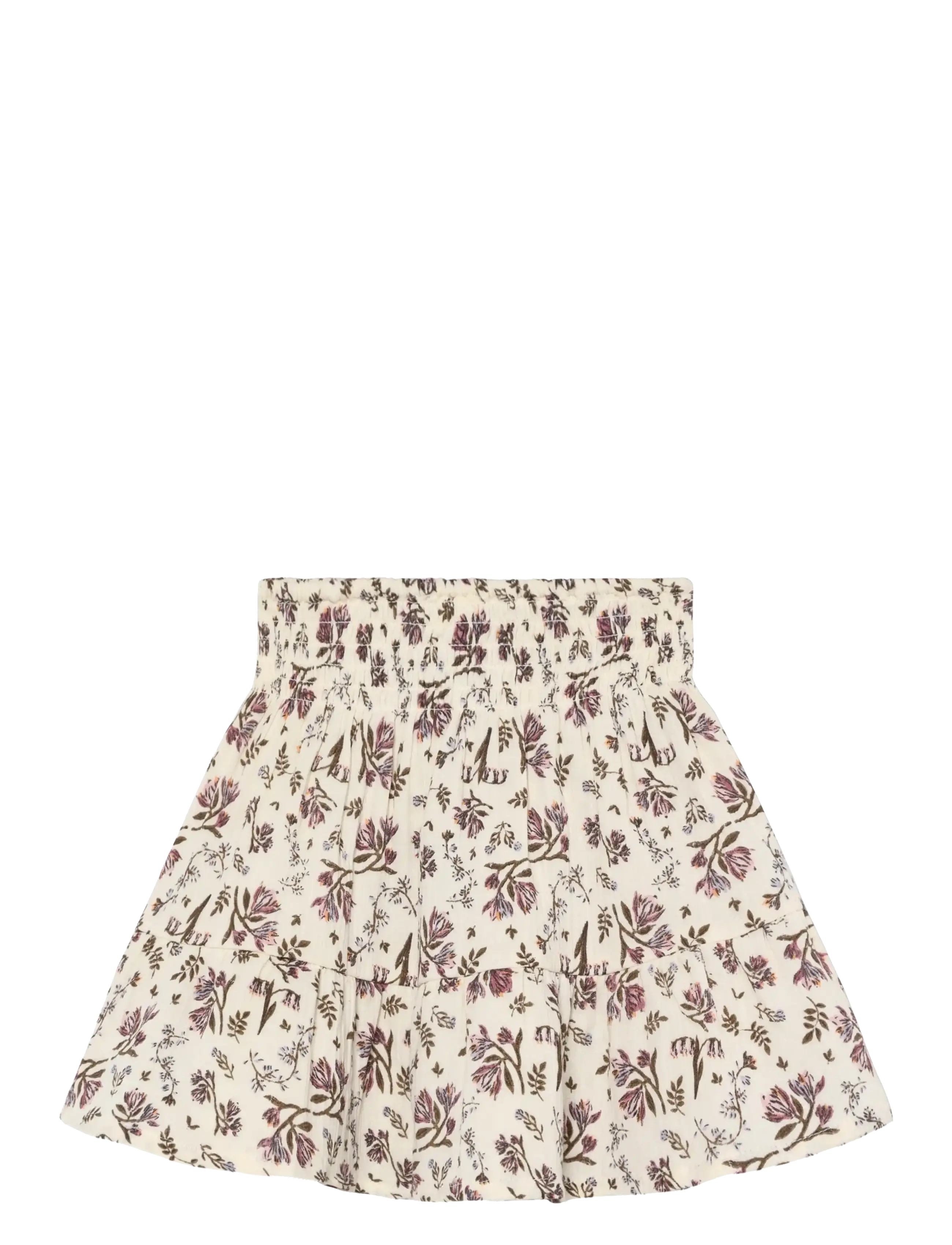 En Fant - Skirt Floral Woven - midi-röcke - eggnog - 2