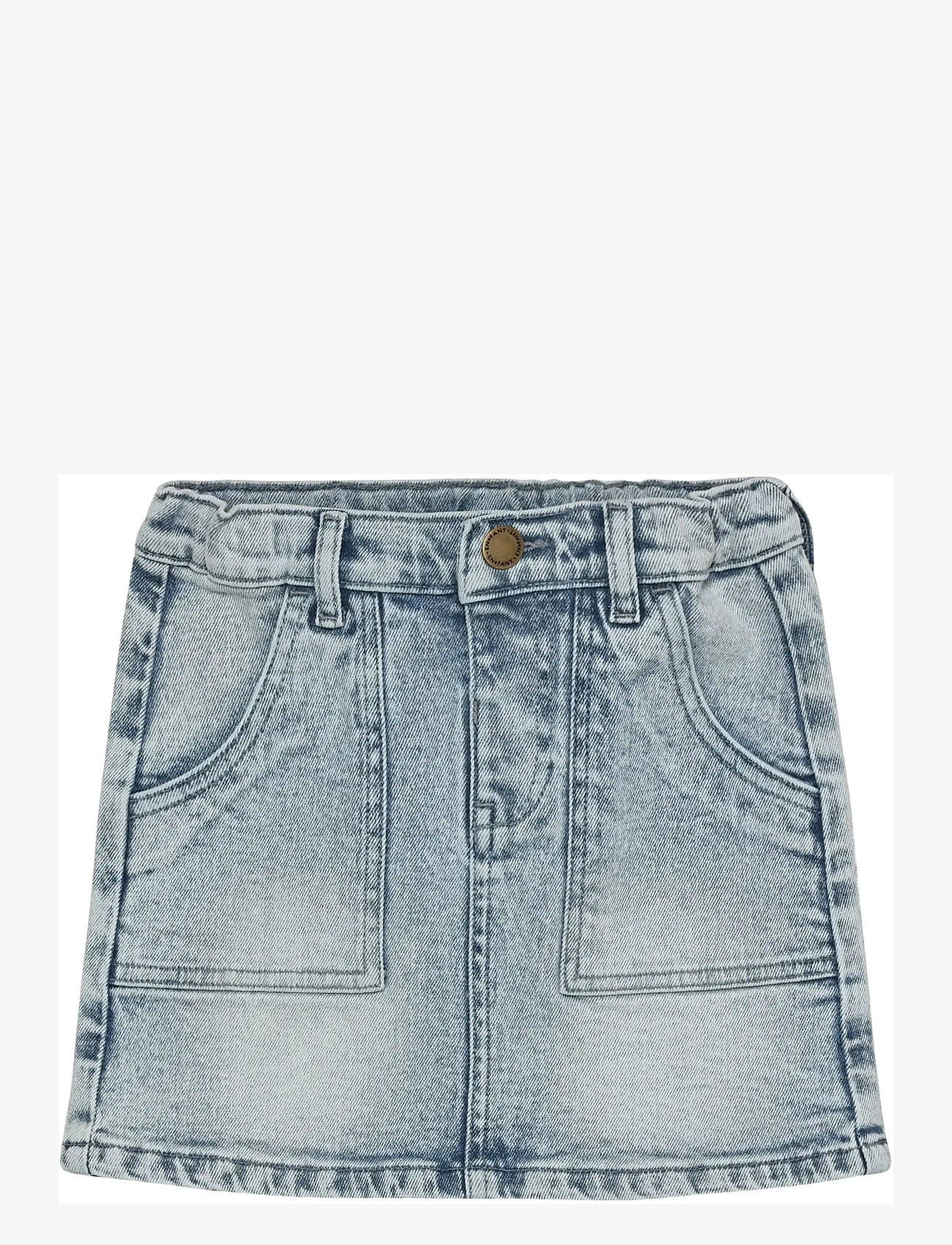 En Fant - Skirt Denim - teksaseelikud - light blue denim - 1