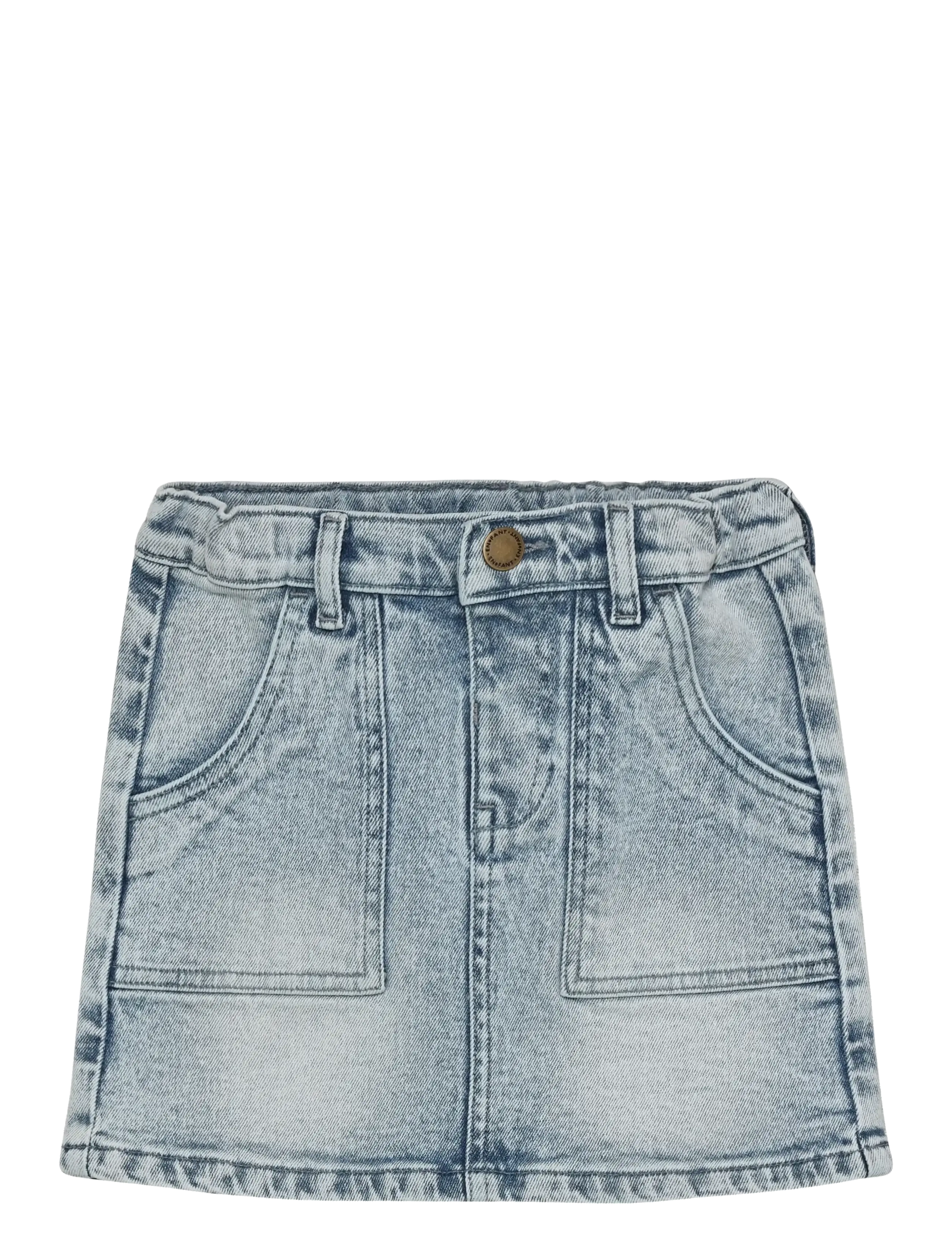 En Fant Skirt Denim - 4 for 3 - LIGHT BLUE DENIM / blue