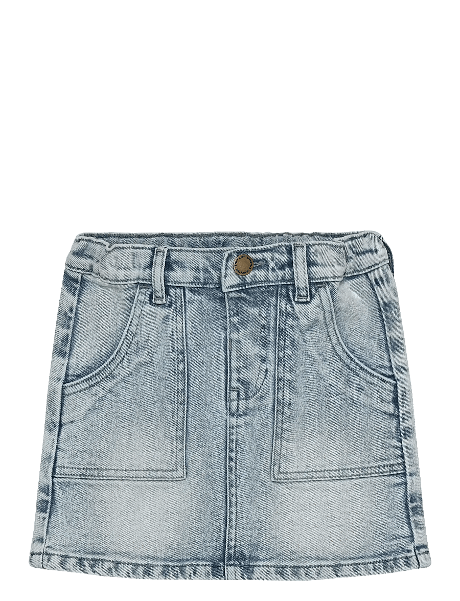 En Fant - Skirt Denim - jeanskjolar - light blue denim - 1