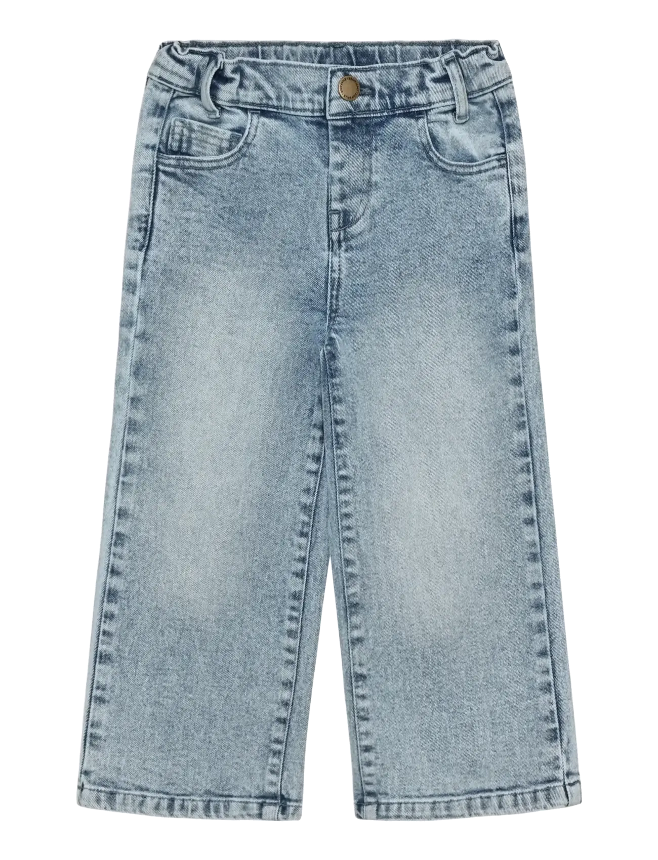 En Fant Jeans Denim Wide, Børn, Vide Ben Jeans, Blå, Str: 122