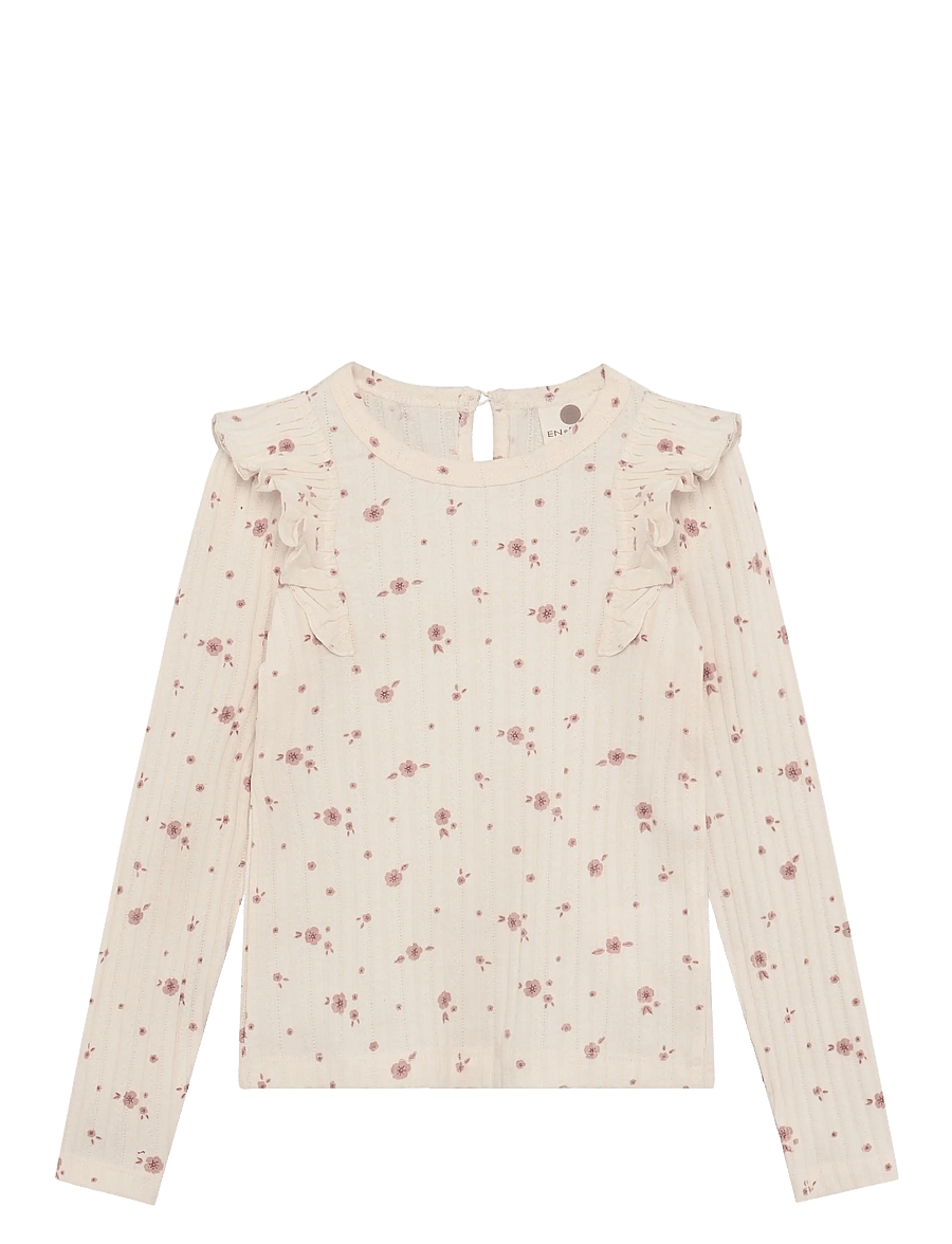 En Fant - T-shirt LS - långärmade t-shirts - pearled ivory - 1