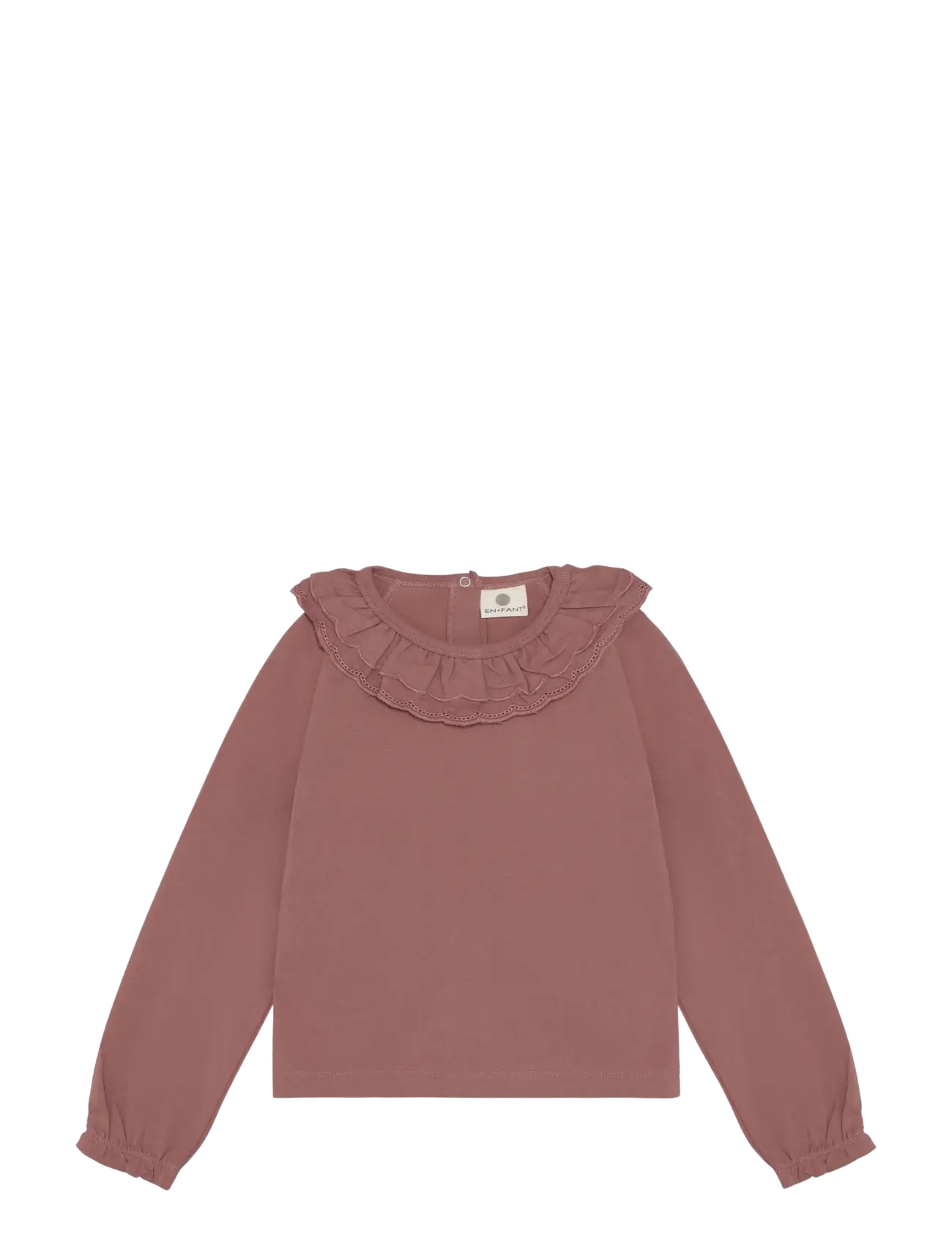 En Fant T-shirt LS Collar - En Fant - BURLWOOD / brown