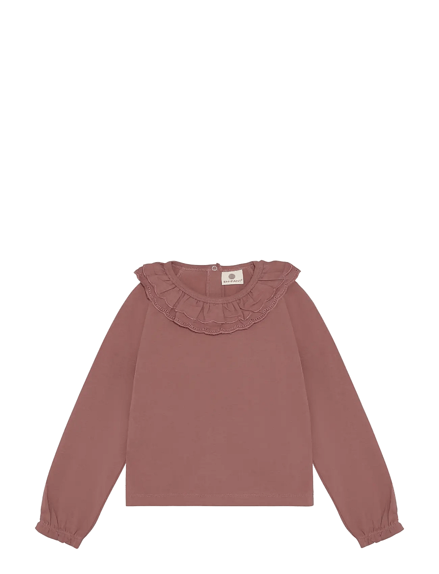 En Fant - T-shirt LS Collar - langärmelig - burlwood - 0