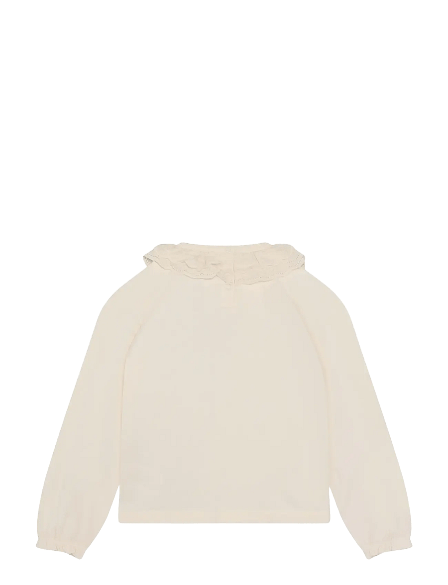 En Fant - T-shirt LS Collar - langärmelig - pearled ivory - 1