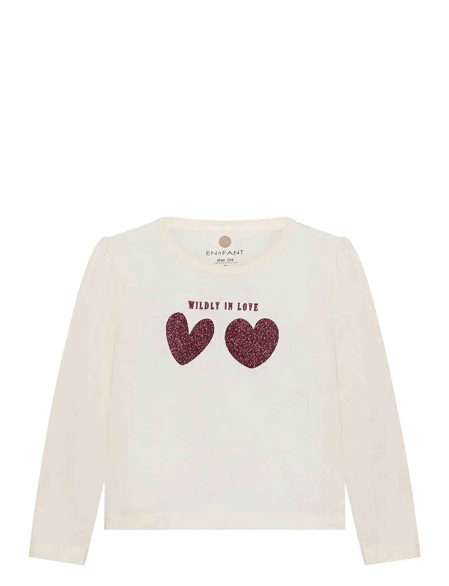 En Fant - T-shirt LS - langärmelig - pearled ivory - 0