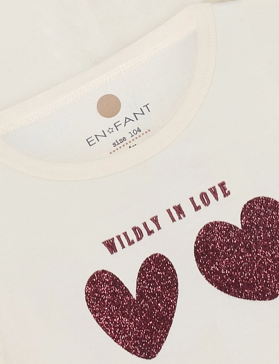 En Fant - T-shirt LS - langärmelig - pearled ivory - 2