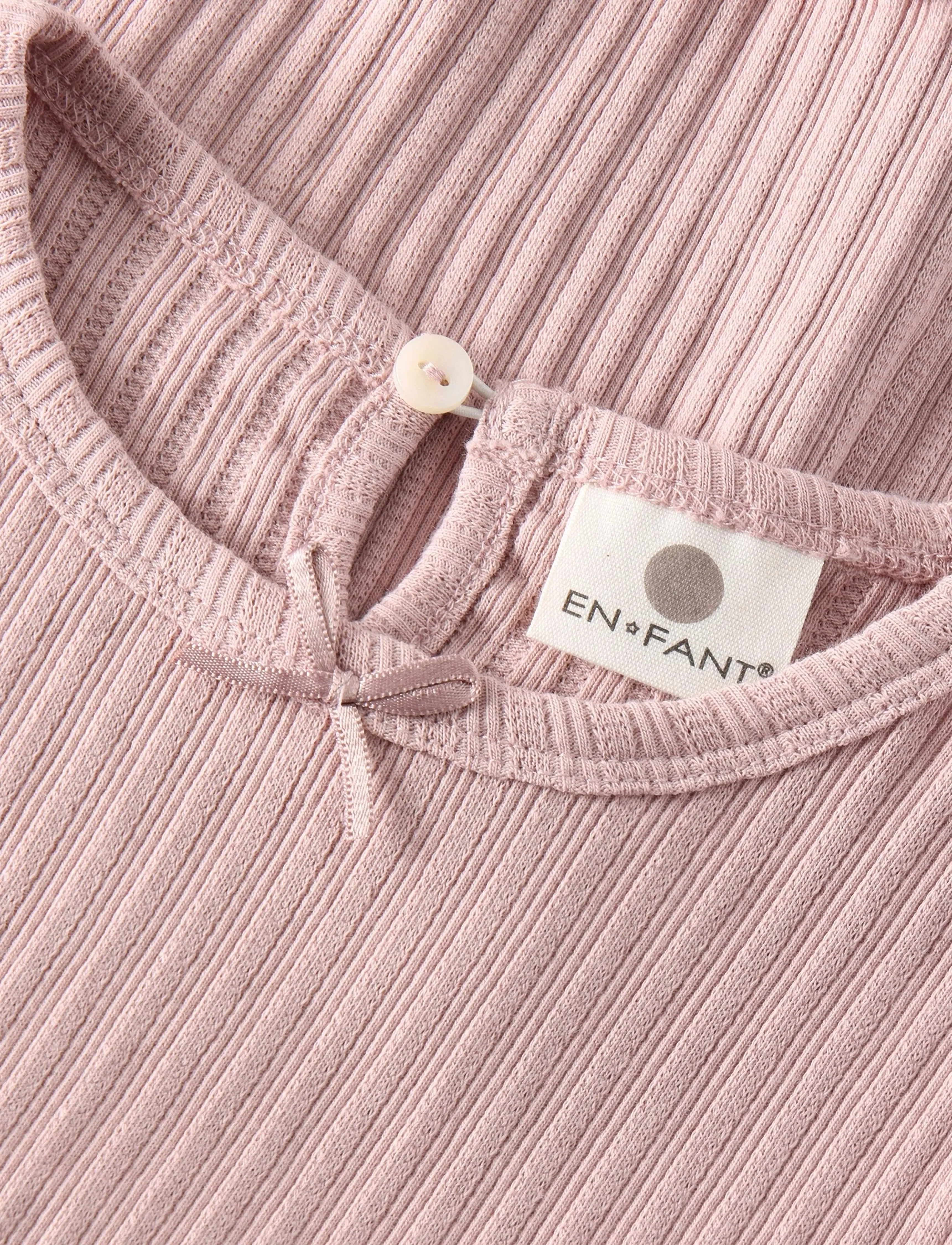 En Fant - T-shirt LS Pointelle - langærmede t-shirts - adobe rose - 2