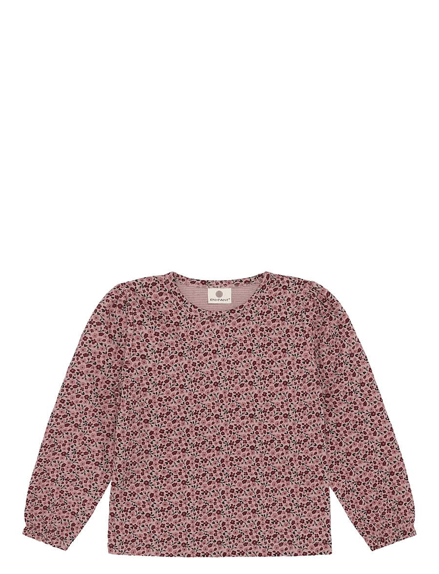 En Fant - T-shirt LS - långärmade t-shirts - adobe rose - 0