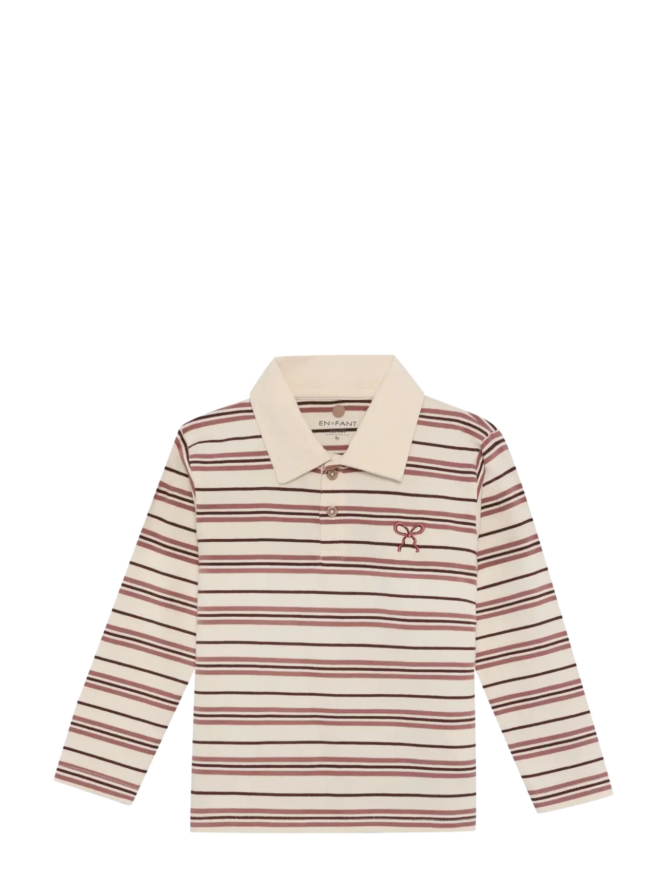 En Fant Polo Shirt LS - Pikéer - PEARLED IVORY / cream