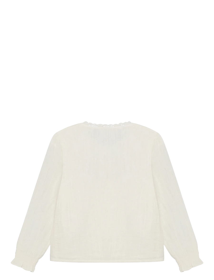 En Fant - Shirt LS Woven - blússur og kyrtlar - pearled ivory - 1
