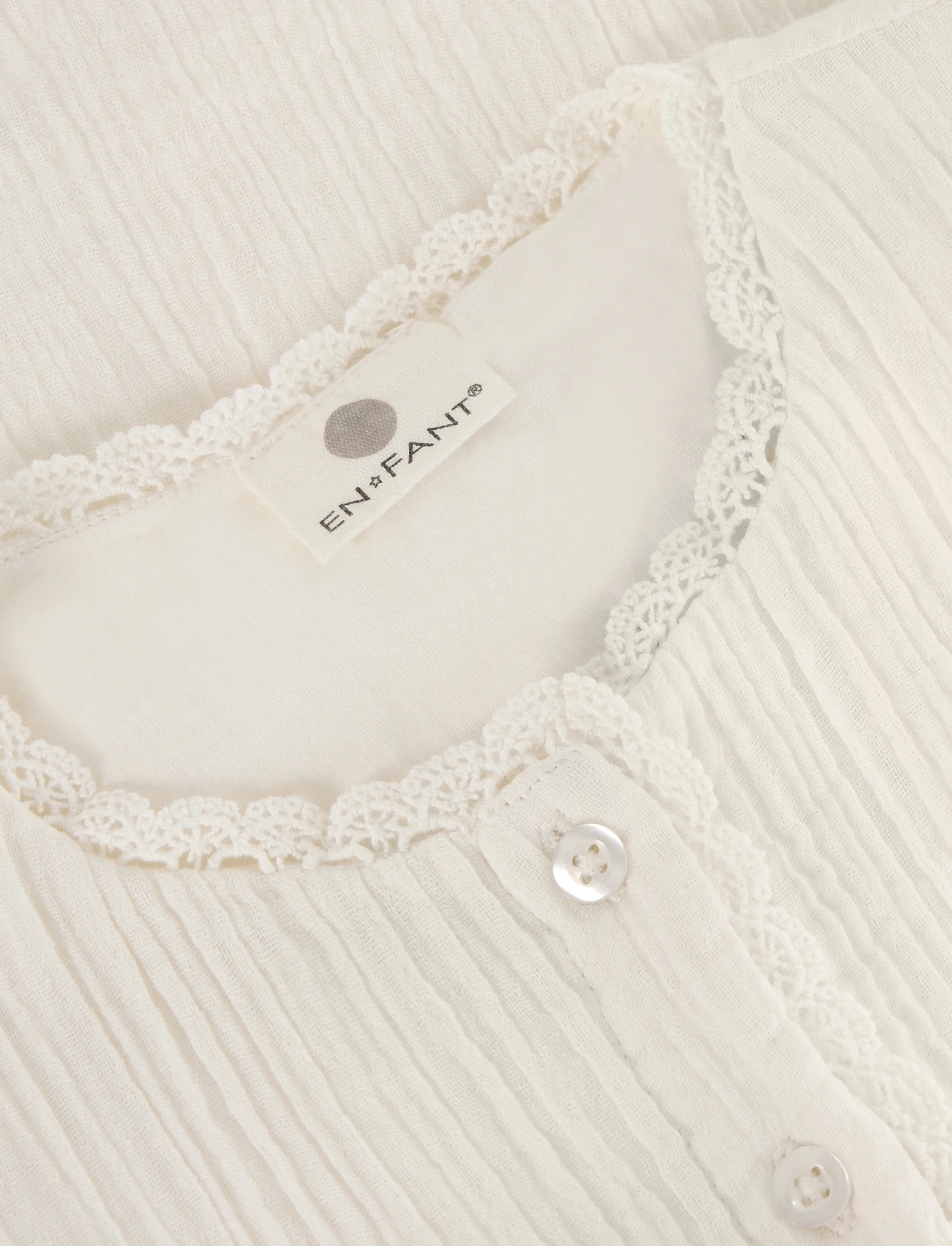 En Fant - Shirt LS Woven - pearled ivory - 2
