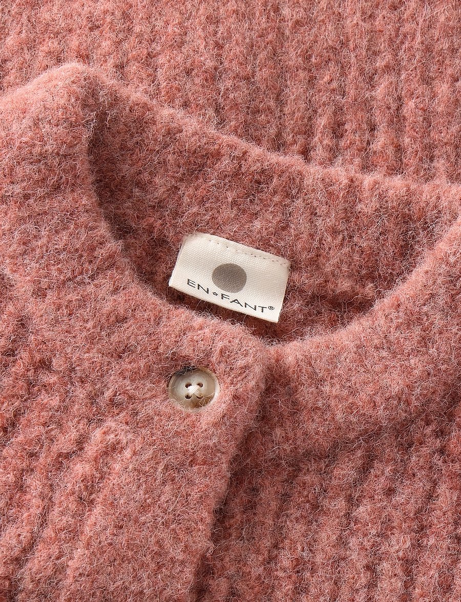 En Fant - Cardigan Knit - cardigans - burlwood - 4