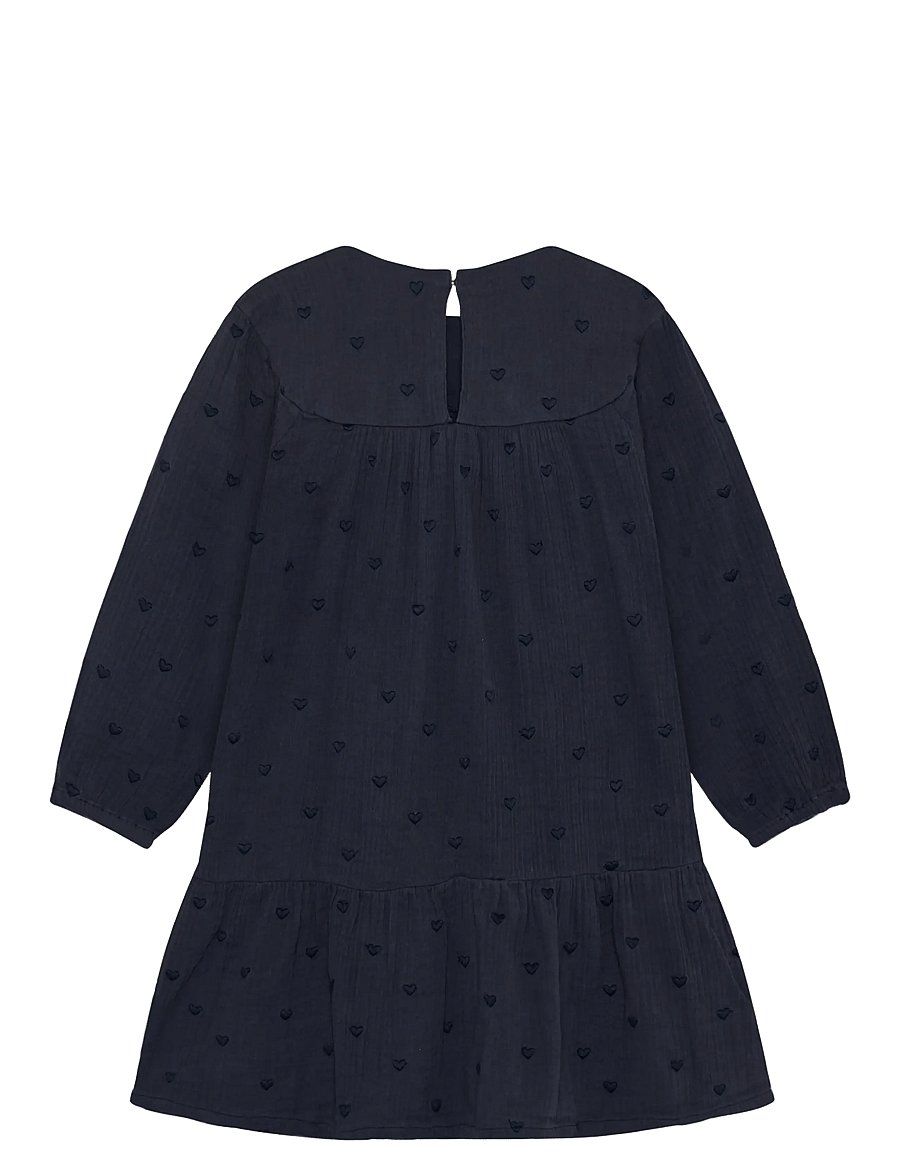 En Fant - Dress LS Woven - långärmade babyklänningar - parisian night - 1