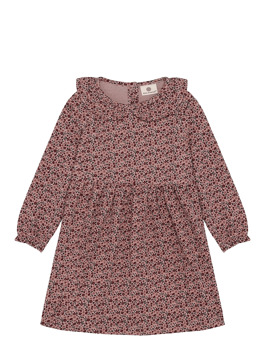 En Fant - Dress LS - pikkade varrukatega vabaajakleidid - adobe rose - 0