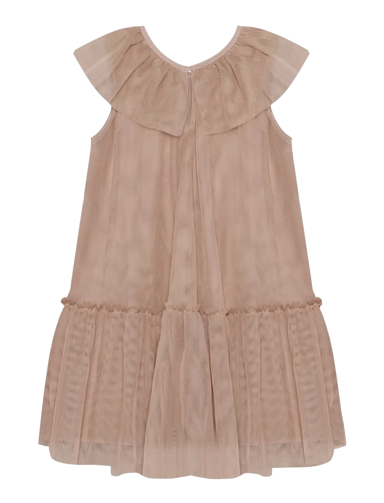 En Fant - Dress Solid Tulle - kurzärmelige freizeitkleider - adobe rose - 2