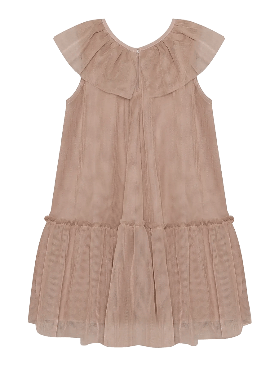 En Fant - Dress Solid Tulle - laisvalaikio suknelės trumpomis rankovėmis - adobe rose - 2