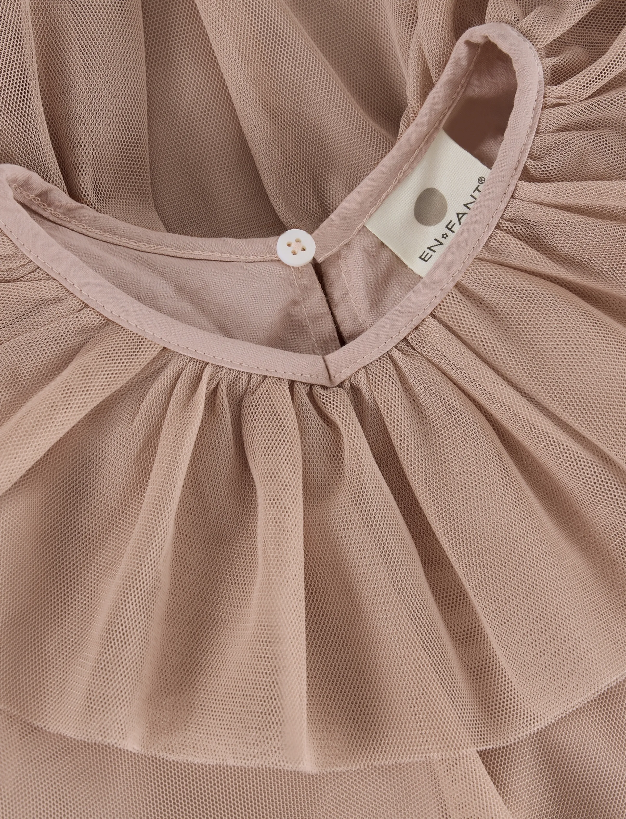 En Fant - Dress Solid Tulle - adobe rose - 2