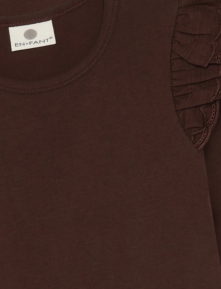 En Fant - Dress LS - robes pour bébés à manches longues - deep mahogany - 2