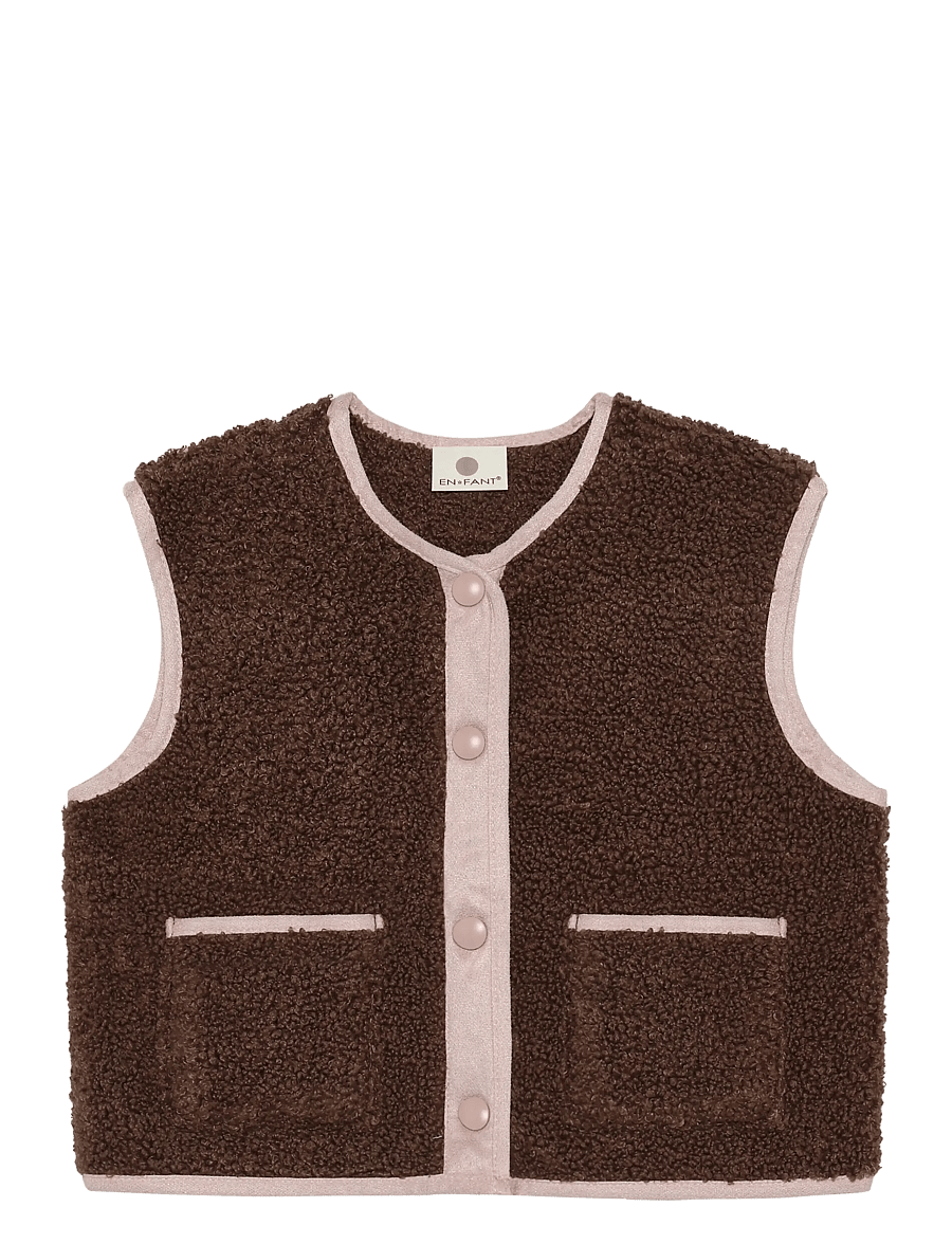 En Fant - Waistcoat Teddy - einkaufen nach alter von - chestnut - 0