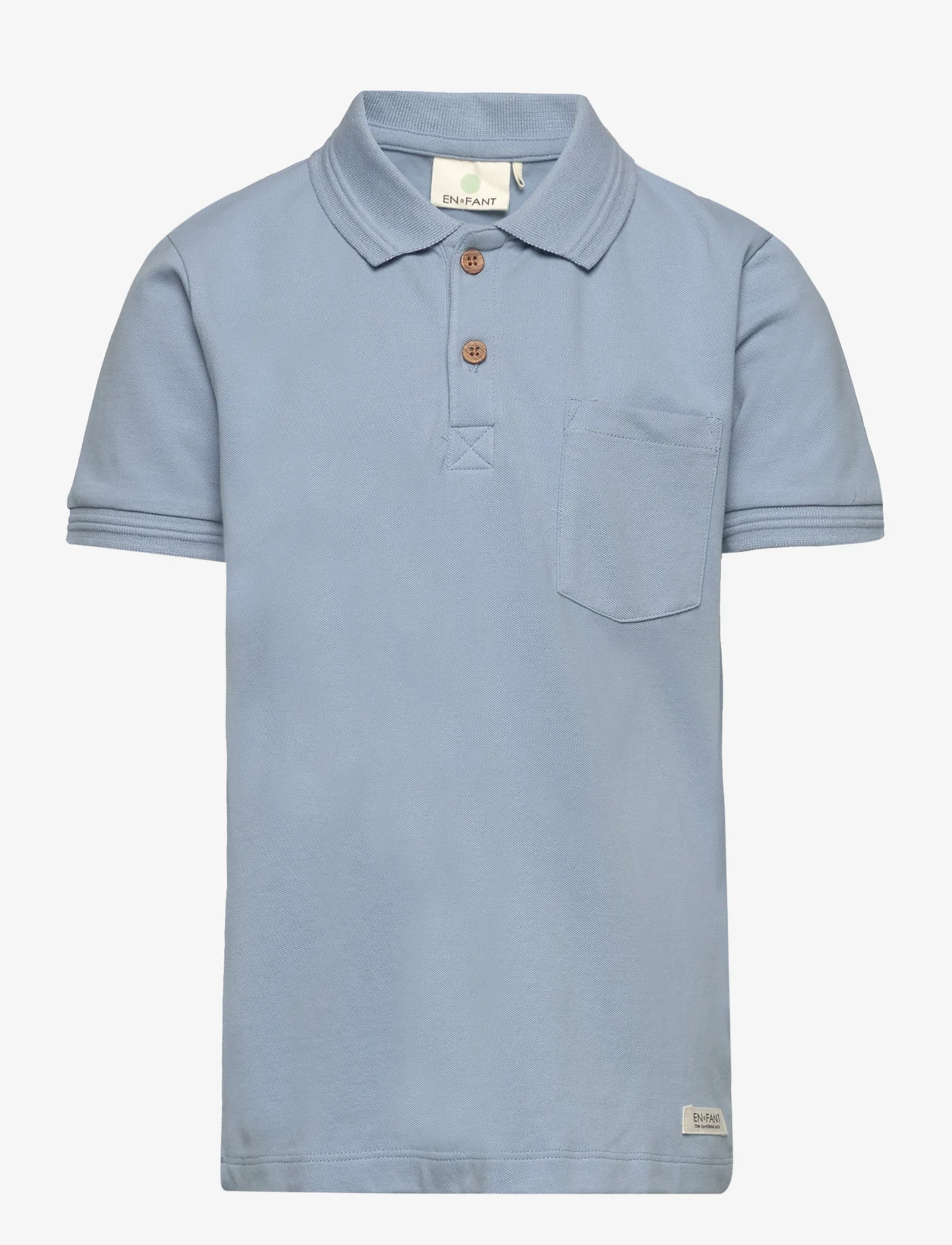 En Fant - Polo SS - polo shirts - dusty blue - 0