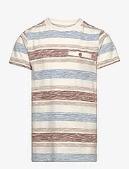 En Fant - T-shirt SS Stripe - kortermede t-skjorter - eggnog - 0